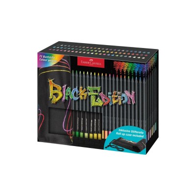 Faber-Castell Σετ 72 Ξυλομπογιές Black Edition
