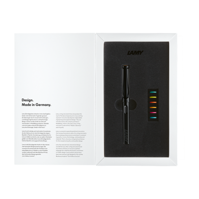 Lamy Safari All Black Σετ Πένα M & Multirings Special Edition 2025