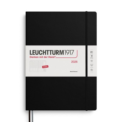 LEUCHTTURM1917 Εβδομαδιαίο Ημερολόγιο 2026 A4+ Black