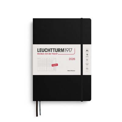 LEUCHTTURM1917 Εβδομαδιαίο Ημερολόγιο 2026 Β5 - Black