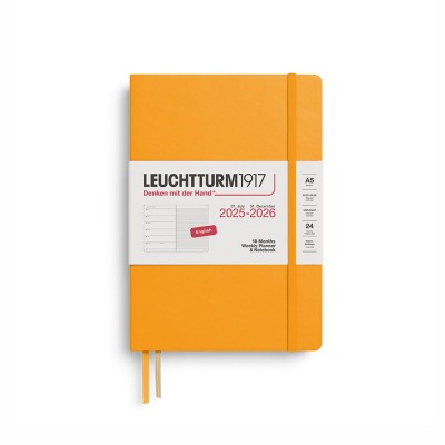 LEUCHTTURM1917 Εβδομαδιαίο Planner/ Σημειωματάριο 2025/26 Α5 με Σκληρό Εξώφυλλο Rising Sun