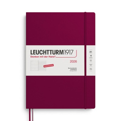 LEUCHTTURM1917 Εβδομαδιαίο Planner/Notebook 2026 A4+ Σκληρό Εξώφυλλο - Port Red