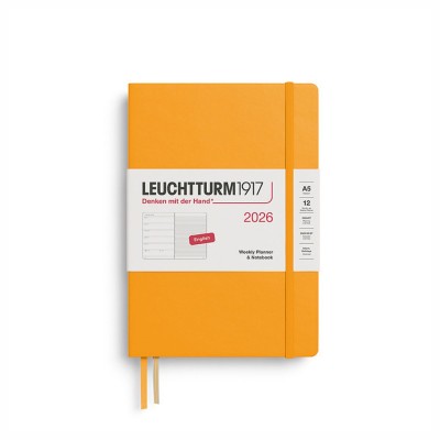 LEUCHTTURM1917 Εβδομαδιαίο Planner/Notebook 2026 A5 Σκληρό Εξώφυλλο - Rising Sun