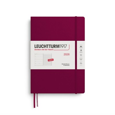 LEUCHTTURM1917 Εβδομαδιαίο Planner/Notebook 2026 B5 Σκληρό Εξώφυλλο - Port Red