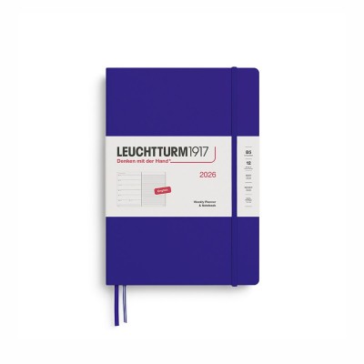LEUCHTTURM1917 Εβδομαδιαίο Planner/Notebook 2026 B6+ Μαλακό Εξώφυλλο Ink