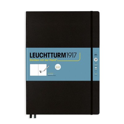 LEUCHTTURM1917 Sketchbook Α4+ Σκληρό Εξώφυλλο Black – Λευκές Σελίδες 150gsm