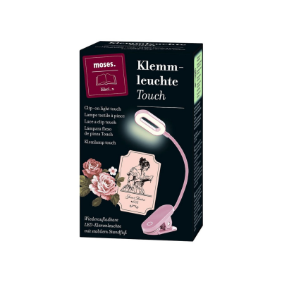 Moses Φωτάκι Ανάγνωσης με Κλιπ - Ροζ