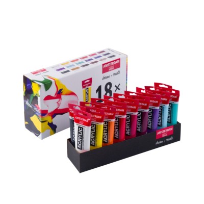 Royal Talens Σετ 18 Ακρυλικών Χρωμάτων Amsterdam Standard Value Pack 120ml