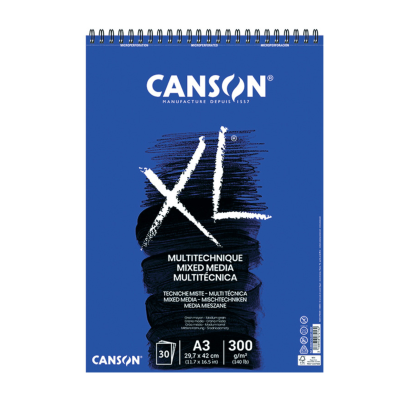 Canson Σπιράλ Μπλοκ XL Mixed Media Textured Α3/300gsm 30φ.