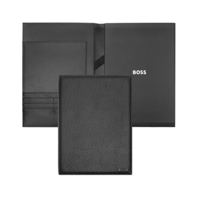 HUGO BOSS Φάκελος A4 Monogram Μαύρος