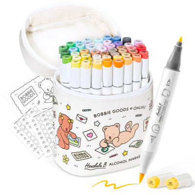Ohuhu x Bobbie Goods Honolulu B Σετ 48 Μαρκαδόρων Αλκοόλης Brush & Fine