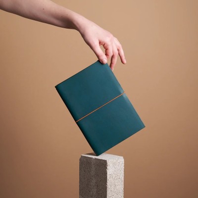 PAPER REPUBLIC Δερμάτινο Σημειωματάριο Grand Voyageur XL - Petrol blue