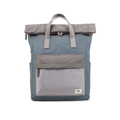 ROKA London Canfield B Σακίδιο Πλάτης Roll-Top Grey Tonal από Ανακυκλωμένο Nylon Medium 15L