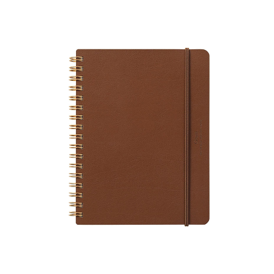 Σπιράλ Σημειωματάριο WM Grain B6 Dark Brown