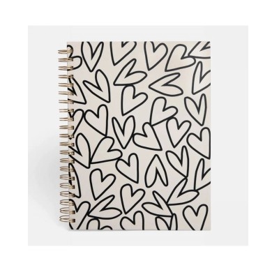 Caroline Gardner Σπιράλ Σημειωματάριο Mono Hearts Α4