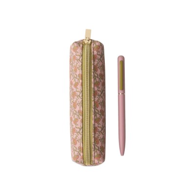 Designworks Ink Σετ Κασετίνα & Στυλό Pink Vintage Floral