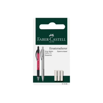 Faber Castell Σετ 3 Ανταλλακτικές Γόμες για το GRIP MATIC