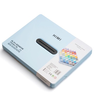 HIMI Σετ 112 Χρωμάτων Twin Cup Gouache - Ice Blue Case
