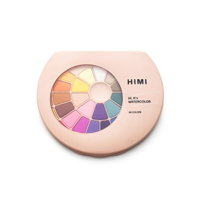 HIMI Σετ 38 Χρωμάτων Solid Watercolour με Πινέλο - Pink Case