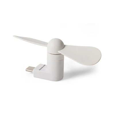Kikkerland Ανεμιστηράκι Κινητού με USB-C Λευκό