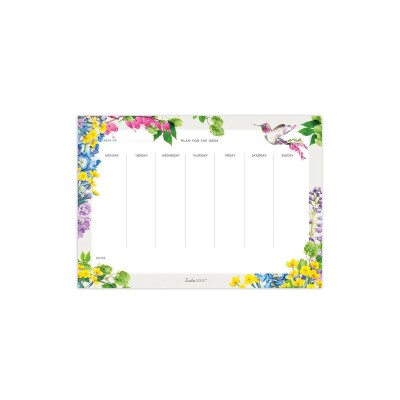 Lola Design Μαγνητικό Εβδομαδιαίο Πρόγραμμα Botanical Hummingbird