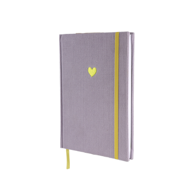 Loveria Artcraft Σημειωματάριο Cord με Κουκκίδες - Λιλά