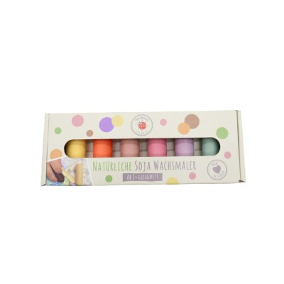 Lulubug Handmade Σετ 6 Κηρομπογιές Σόγιας Pastel