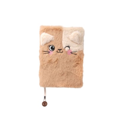 Lulubug Handmade Γούνινο Σημειωματάριο Γατούλα Miezy