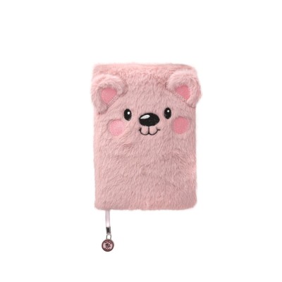 Lulubug Handmade Γούνινο Σημειωματάριο Αρκουδάκι Marzy