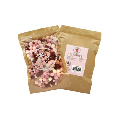 LULUBUG Handmade Σετ 500 Πομ Πομ Χειροτεχνίας Boho