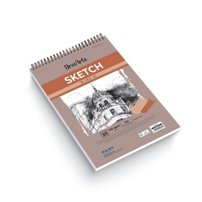 MAYART Creativity - DroiArte Series Wire-O Sketch Book A4+