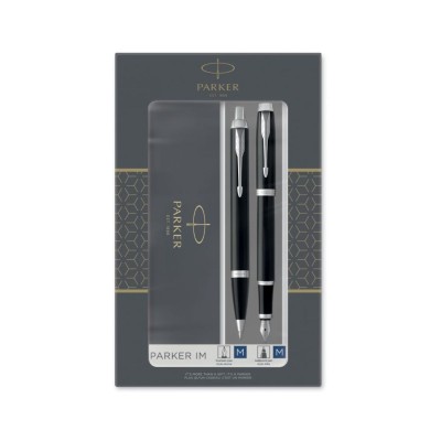 PARKER Σετ Δώρου IM DUO Laquer Black CT Πένα Μ & Στυλό Διαρκείας