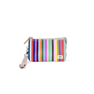 ROKA London Πορτοφόλι Carnaby Multi Stripe από Ανακυκλωμένο Καμβά S