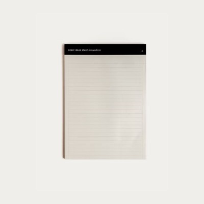 Somewhere Σημειωματάριο Two tone Black Notepad A4