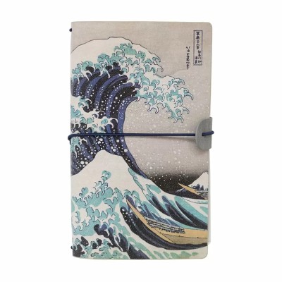 Kokonote HOKUSAI Ταξιδιωτικό Σημειωματάριο από Δερματίνη 12 X 20 cm