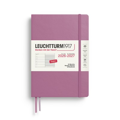 LEUCHTTURM1917 Ακαδημαϊκό Εβδομαδιαίο Planner 2026 - 2027 & Notebook A5 - Dusty Rose