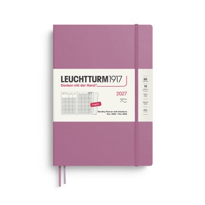 LEUCHTTURM1917 Ακαδημαϊκό Μηνιαίο Planner 2026 - 2027 & Notebook B5 - Dusty Rose- Μαλακό Εξώφυλλο