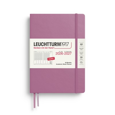 LEUCHTTURM1917 Ακαδημαϊκό Planner Εβδομάδας 2026 - 2027 A5 - Dusty Rose