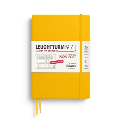 LEUCHTTURM1917 Ακαδημαϊκό Planner Εβδομάδας 2026 - 2027 A5 - Sunflower
