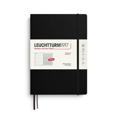 LEUCHTTURM1917 Εβδομαδιαίο Ημερολόγιο & Notebook  2027 - B5 - Black