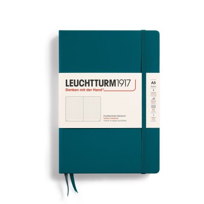 Leuchtturm1917 Σημειωματάριο Medium Κουκκίδες-  Pacific Green