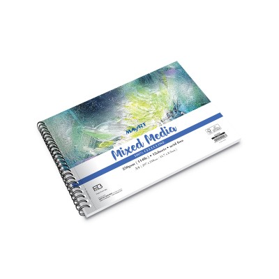 MAYART Creativity - 100% Cellulose FB series - Wire-O Mixed Media Book A4