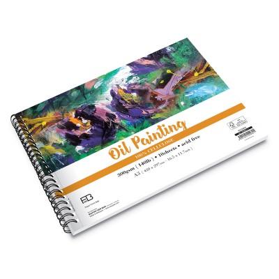 MAYART Creativity - 100% Cellulose FB series - Wire-O Oil Painting Book A3