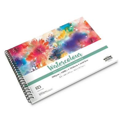 MAYART Creativity - 100% Cotton FB Series - Wire-O Watercolour Painting Book  A4 (Cold Pressed)