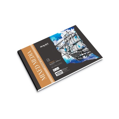 MAYART Creativity - Mixed Media100% Cellulose SC series - Mixed Media Paper Pad A4