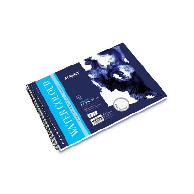 MAYART Creativity - Watercolor 100% Cellulose SC series - Wire-O Watercolour Painting Book A4 (Cold Pressed)