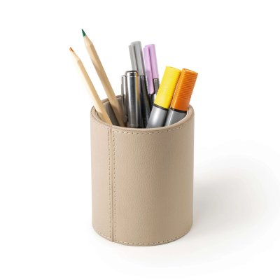 Osco Μολυβοθήκη Faux Leather - Light Taupe