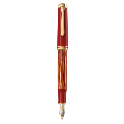 Pelikan Souveran M600 Tortoiseshell Red Πένα F