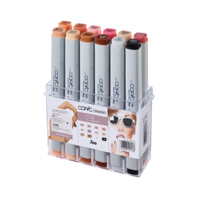 Copic Classic 12 Portrait colors set