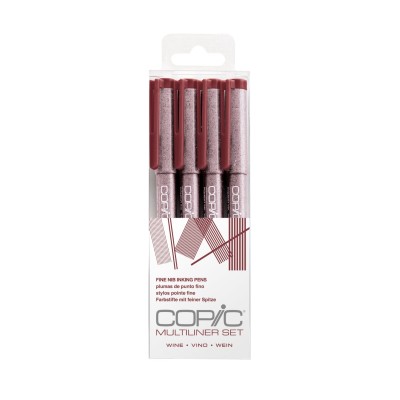 Copic Multiliner Coloured Set Wine Πενάκια σχεδίου